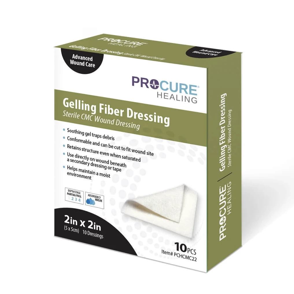 Gelling Fiber Dressing Sterile CMC Wound Dressing - Wynnmed Healthcare ...